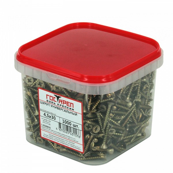 Саморез ШУЖ 5,0х40 (500 шт), ГОСКРЕП-пл.конт 1150 мл