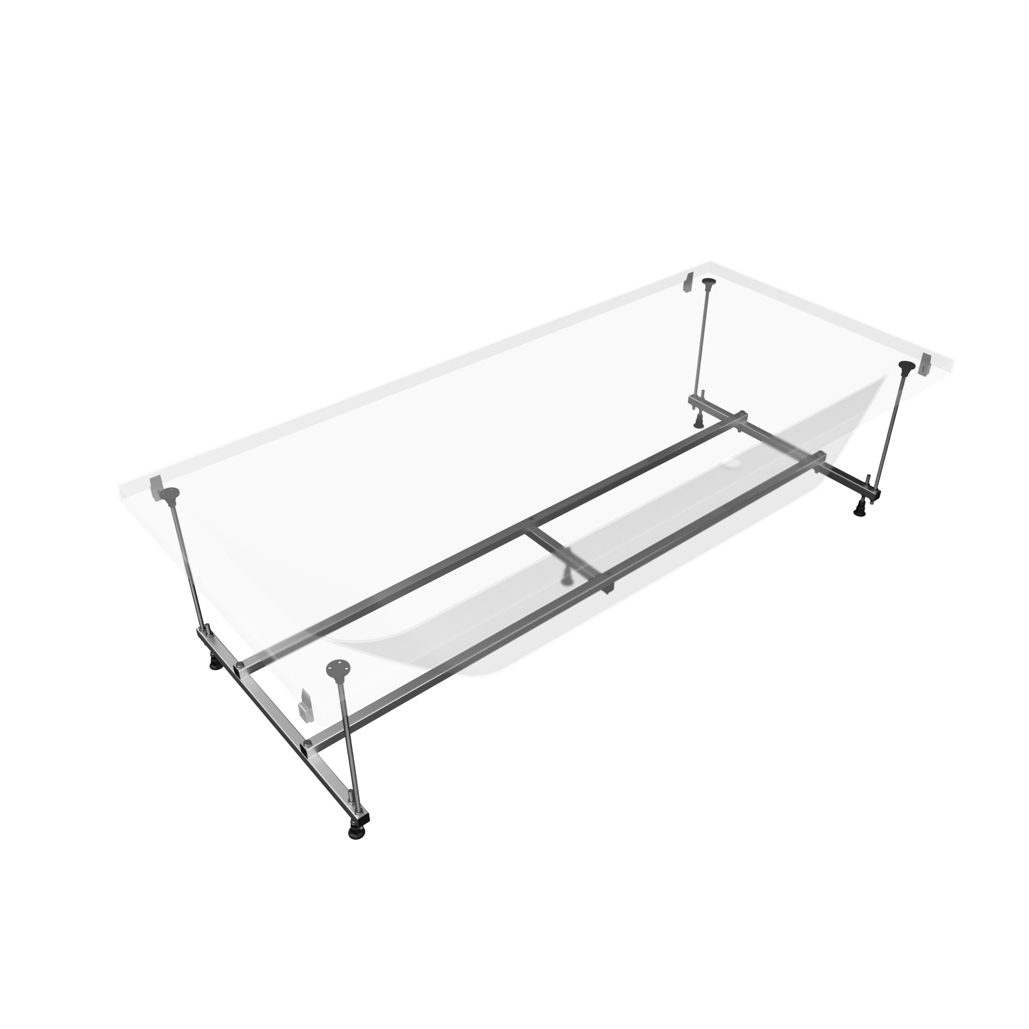 Каркас алюминиевый для прямоугольных ванн 180х80 Каркас алюминиевый для прямоугольных ванн 180х80