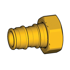 GX179Y054 Фитинг с накидной гайкой 3/4"E Х20 PEX для системы GX GIACOMINI