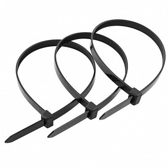 Хомут-стяжка 3,0х100 черный (нейлон) (14 шт), ГОСКРЕП-подвес