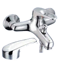 Смеситель д/ванны одноручковый Espaso 35мм хр. короткий излив