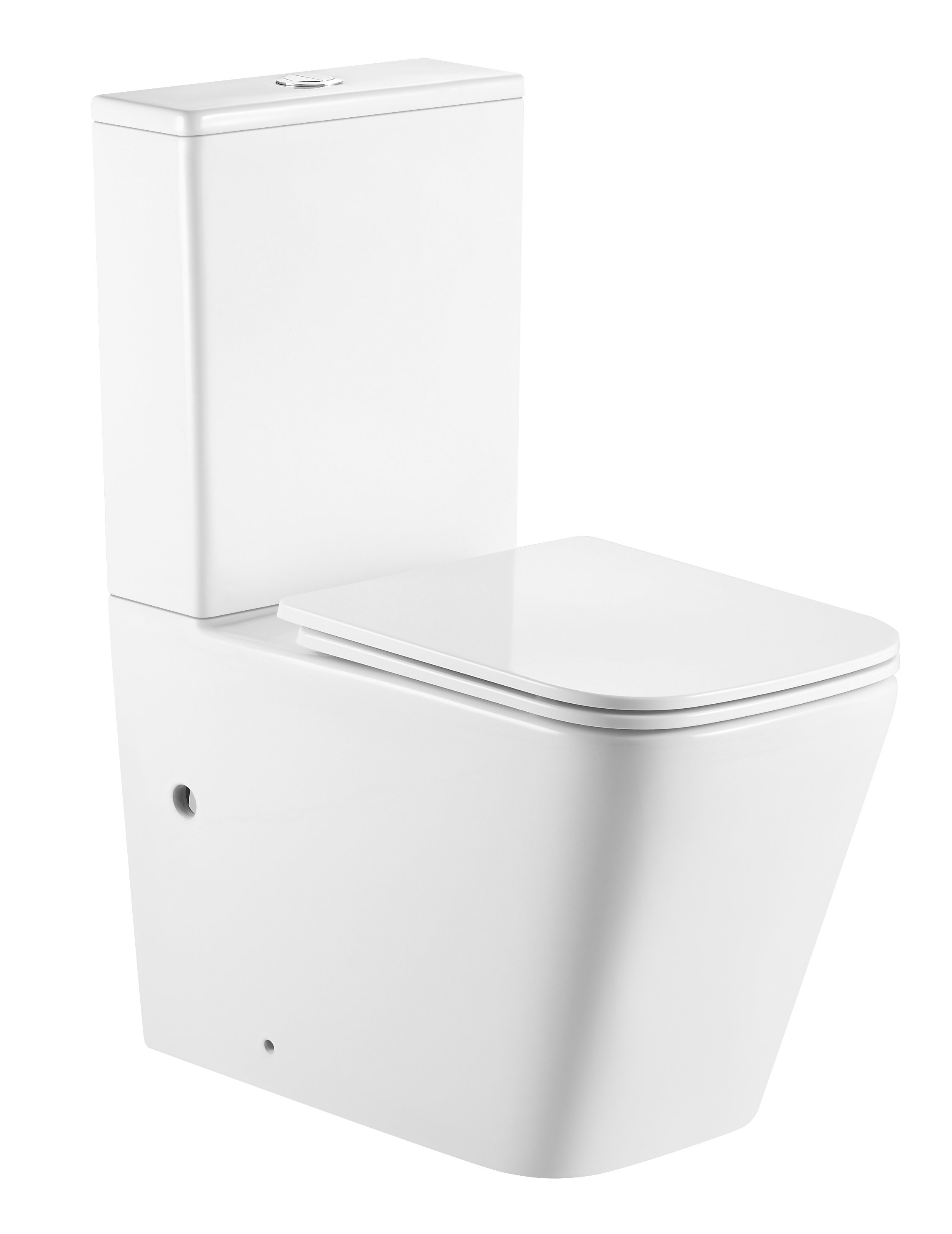 Унитаз напольный безободковый Triton-Pro Corso CO-3006, 640*360*840 мм, горизонтальный выпуск, быстросъемное сиденье с функцией плавного опускания, 2-режимная арматура