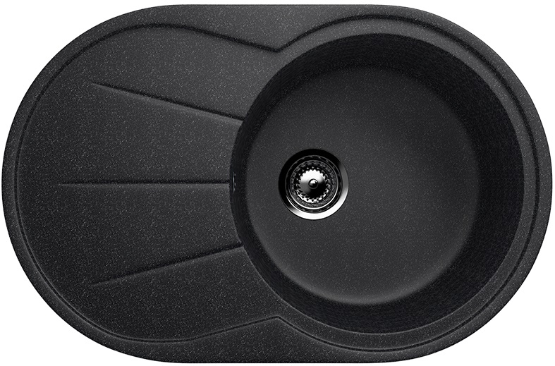 Мойка Ulgran U-503-308 черная 750х480мм