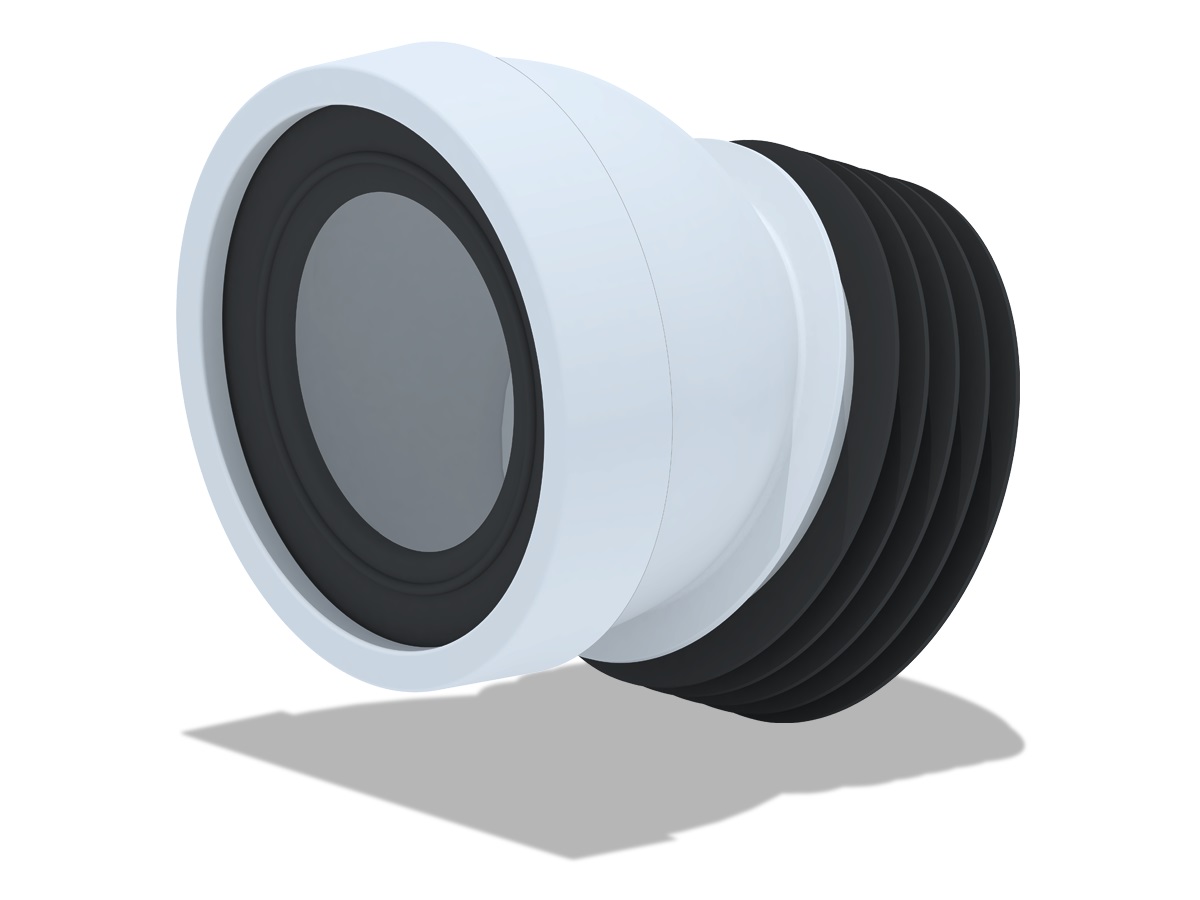 Труба фановая для унитаза 110*22,5° короткая АНИ пласт