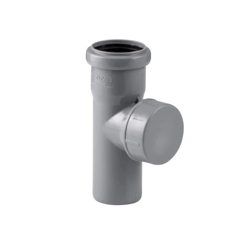 Ревизия Ду 50 серая безнапорная для внутренней канализации