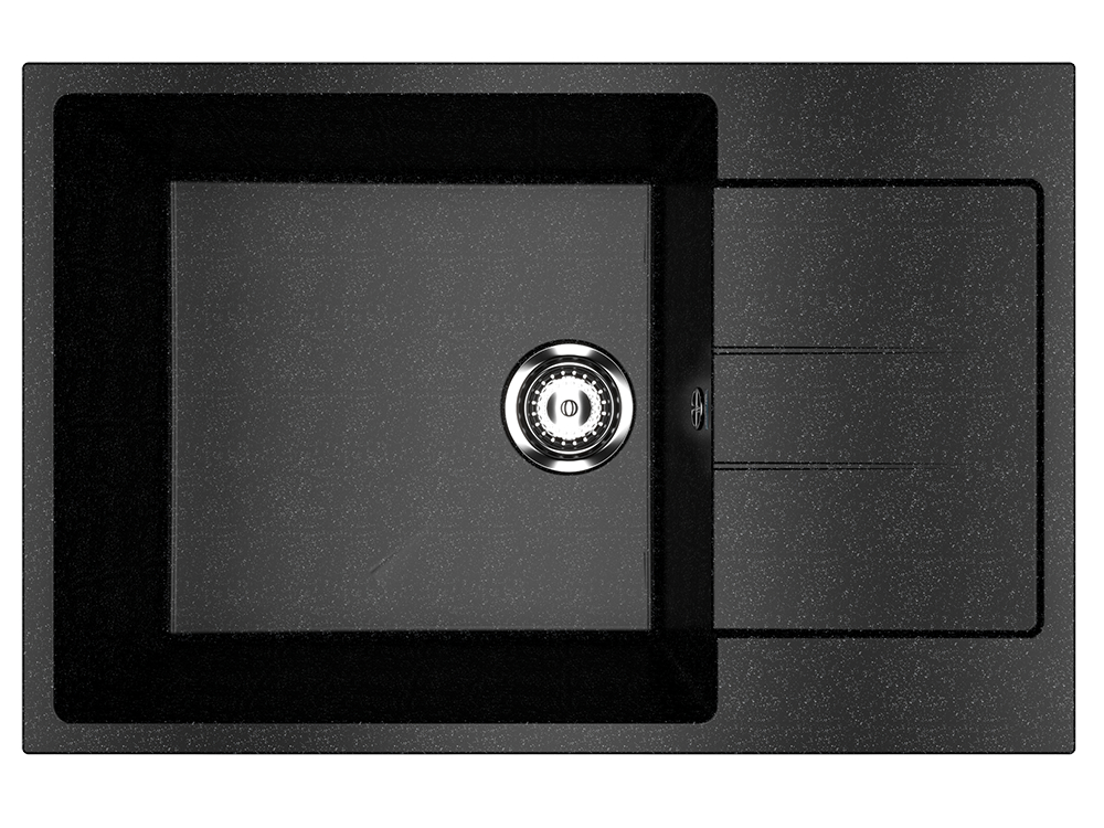 Мойка Ulgran U-602-308 черная 760х510мм
