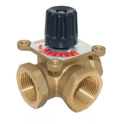 Трёхходовой поворотный смесительный клапан Ду 1"