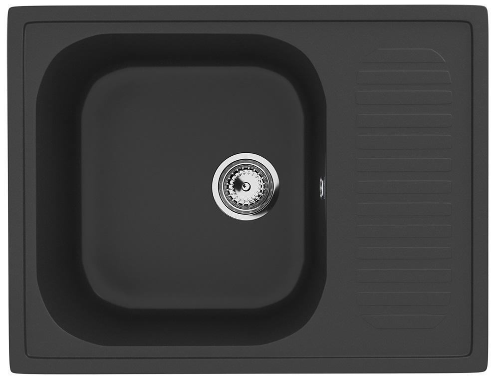 Мойка Ulgran U-202-344 ультра-черная 640х490мм
