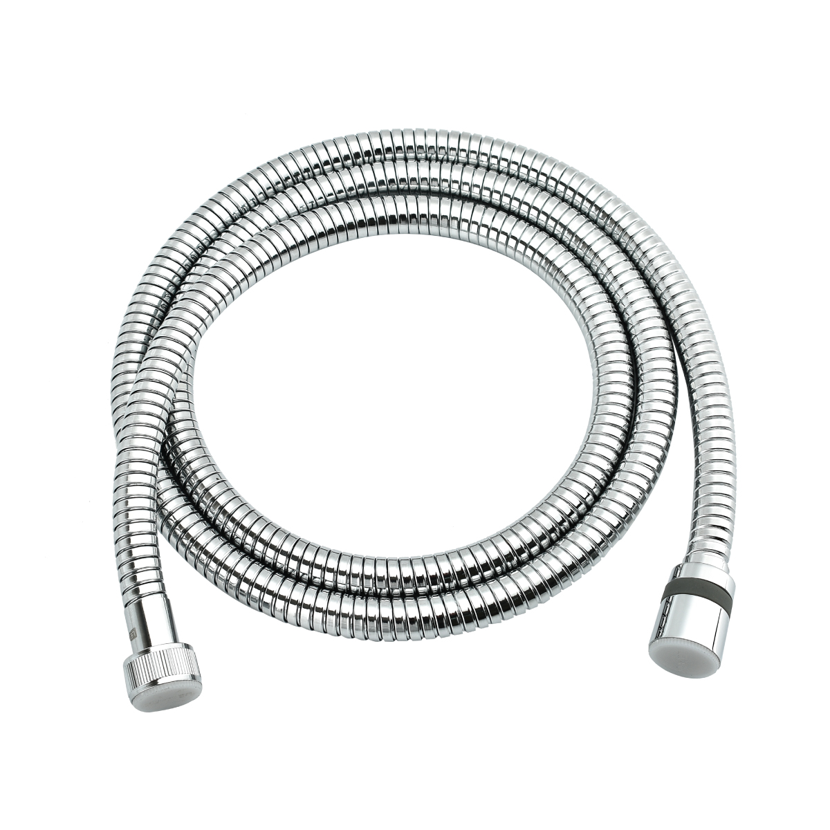 Шланг душевой двухзагибный растяжной от 1,5 до 2 м, сталь хромированная, блистер LEMARK