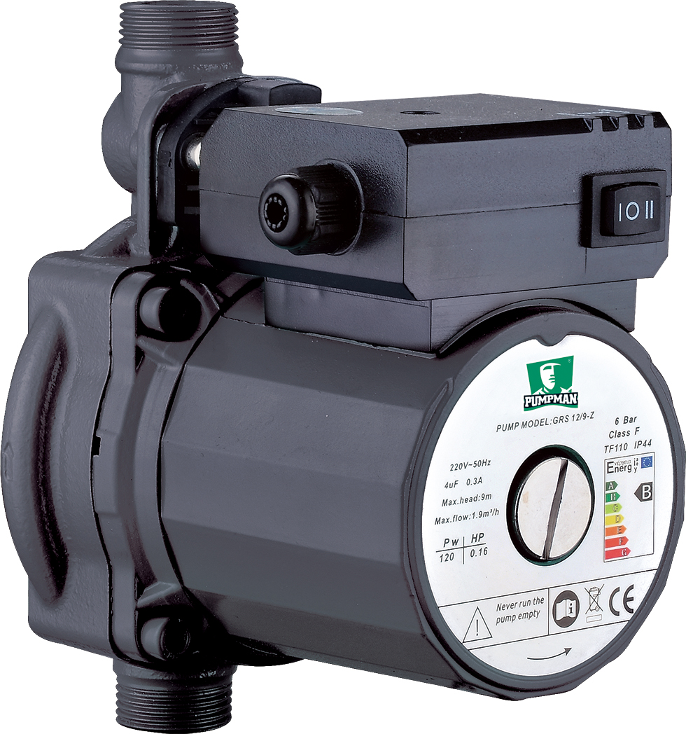 Насос повышения давления GRS12/9-Z (120Вт, Hmax-9м, Qmax-33л/мин, ,бесшумный)