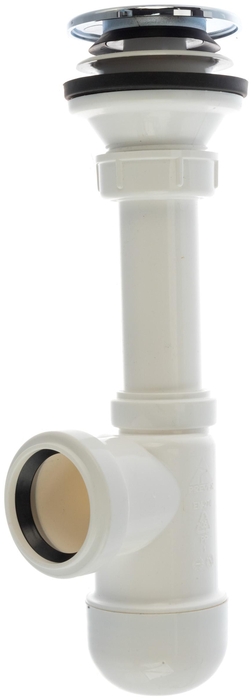 Сифон для умывальника, клик-клак, пластик хром PREV-002-A-0303