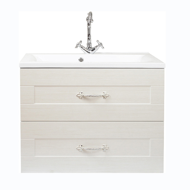 РЕЛЬЕФ ПАСТЕЛЬ Тумба Прованс 75 подвесная PLUS, 2 ящика, под умывальник Elen 75 РЕЛЬЕФ ПАСТЕЛЬ Тумба Прованс 75 подвесная PLUS, 2 ящика, под умывальник Elen 75