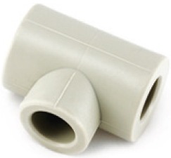 БЕЛЫЙ Тройник PP-R 110х40х110