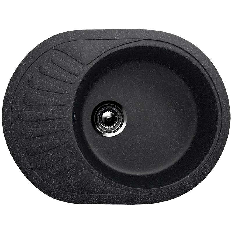 Мойка Ulgran U-107M-308 черная 570х450мм