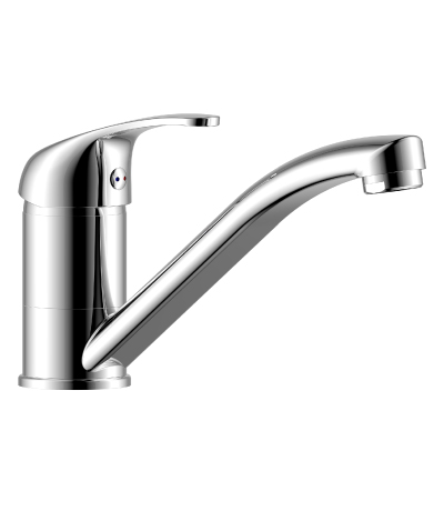 Смеситель для умывальника одноручный, с поворотным изливом 163мм, картридж 35мм, RoSSinka SILVERMIX