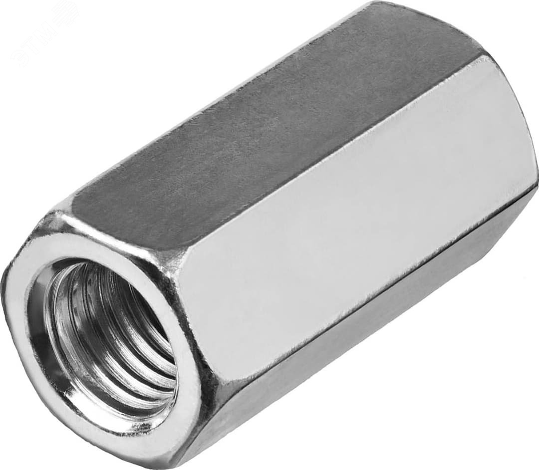 Гайка удлиненная DIN 6334 М10х30 цинк