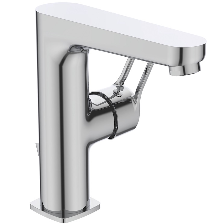 Смеситель "Видима Хайп" для умывальника с боковой рукояткой, литой излив 191 мм, хром Vidima