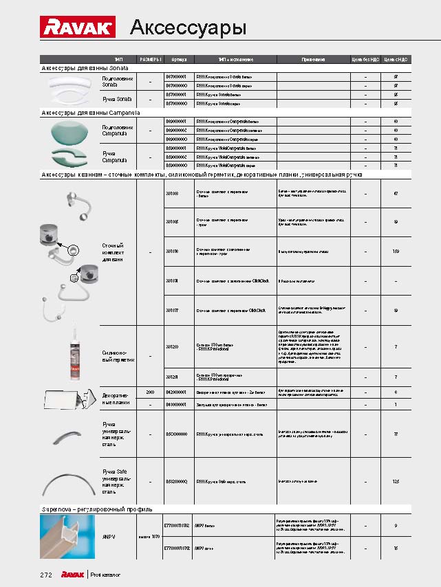 Универсальная декоративная планка для ванн 6/2000 RAVAK Универсальная декоративная планка для ванн 6/2000 RAVAK