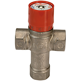 Клапан термостатический смесительный для сантехнических систем, угловой, с ручным приводом, Ду 1" г/г, хром GIACOMINI