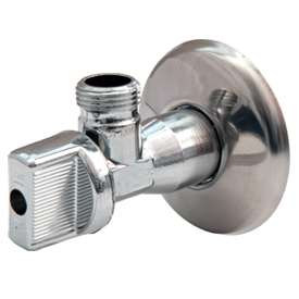 Кран шаровой для смесителя, угловой, хромированный, c уплотнительным кольцом 1/2" Giacomini