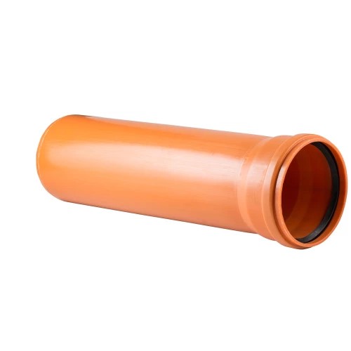 Труба наружная гладкая 160х4,9х2000 мм с раструбом безнапорная