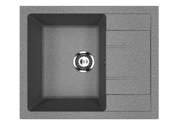Мойка Ulgran U-607-309 темно-серая 610х500мм