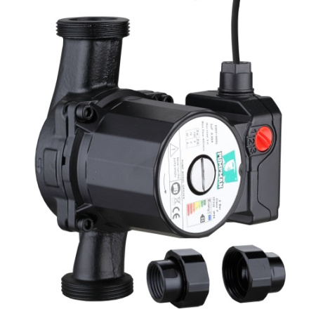 Циркуляционный насос PUMPMAN TRS32/8 (Pmax-200Вт, Hmax-8м, Qmax-100л/мин, 180мм, с гайками и кабелем)