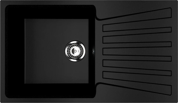Мойка Ulgran U-703-344 ультра-черная 830х480мм