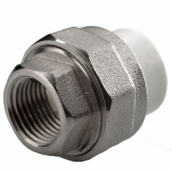БЕЛЫЙ Муфта PP-R 25х1" ВР разъем