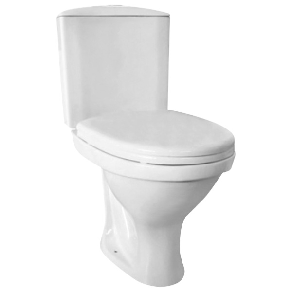 Унитаз-компакт "Вита" нижний подвод, косой выпуск, каскадный смыв, белый Santeri