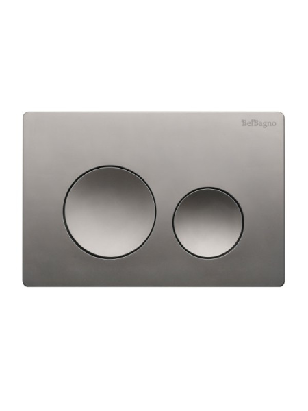 Кнопка смыва BelBagno BB-03C-GM, цвет оружейная сталь