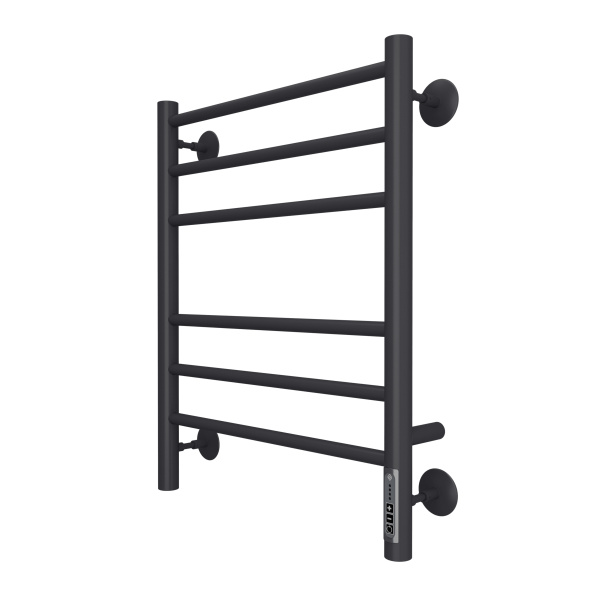 Электрический полотенцесушитель из конструкционной стали П6 Аврора 450х600 (встроенный диммер) RAL 9005 матовый, 482х600х450