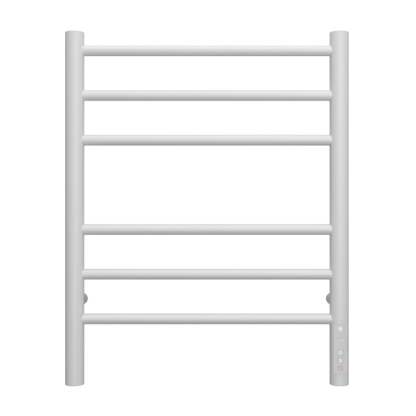 Электрический полотенцесушитель из конструкционной стали П6 Аврора 450х600 (встроенный диммер) RAL 9003 матовый mono, 482х600х450