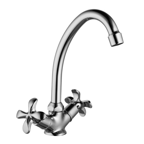 Смеситель LEMARK FLORA для кухни с поворотным изливом 229 мм, хром