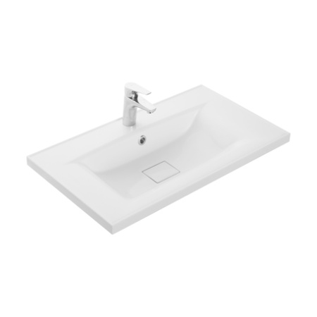 Раковина AQUATON Айрис M 80 белая, 802x452x152 mm