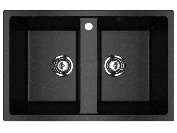 Мойка Ulgran U-608-308 черная 770х500мм