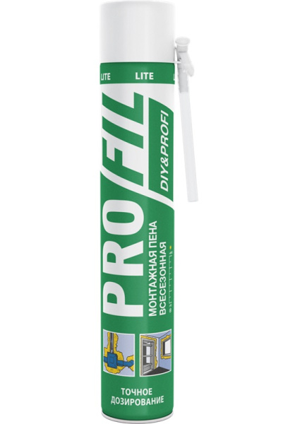 Пена монтажная ручная Profil 45л/625мл, -5/+35°C