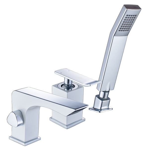 Смеситель LEMARK CONTEST встраиваемый на ванну, на 3 отверстия, с аксессуарами, хром/белый Смеситель LEMARK CONTEST встраиваемый на ванну, на 3 отверстия, с аксессуарами, хром/белый
