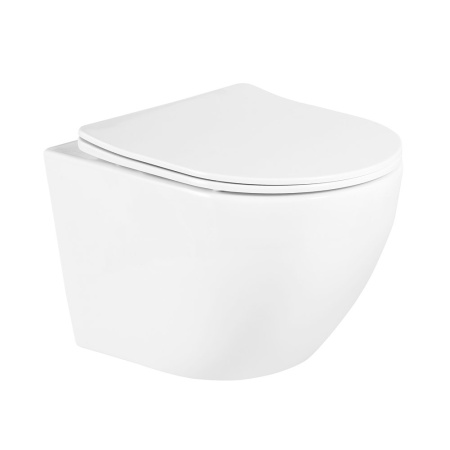 Унитаз BelBagno UNO подвесной, c креплением и сиденьем дюропласт soft close, цвет белый