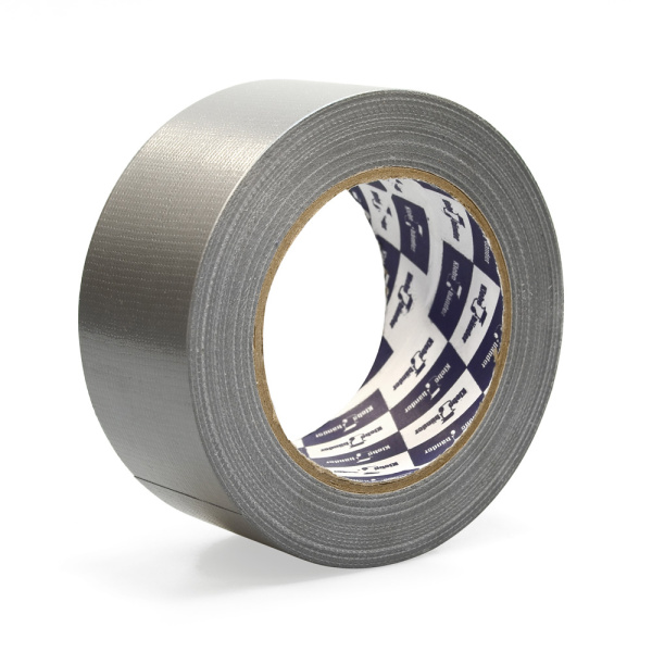 Лента Klebebander полимерная с липким слоем армированная тканевыми волокнами 50ммх40м 145мкм, серая
