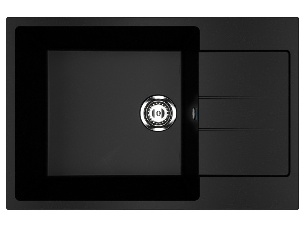 Мойка Ulgran U-602-344 ультра-черная 760х500мм