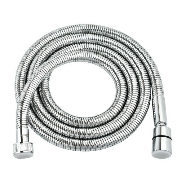 Шланг душевой двухзагибный растяжной от 1,5 м до 1,8 м, TURN-FREE, сталь хромированная, блистер LEMARK