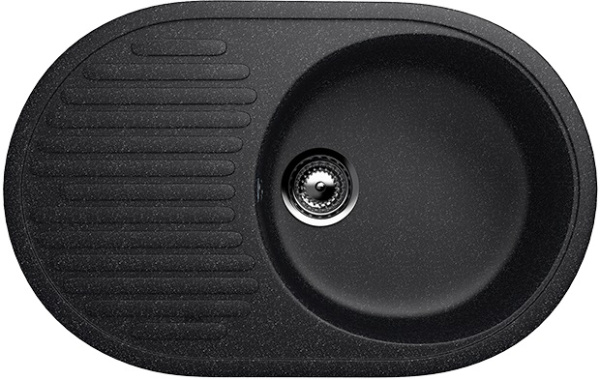 Мойка Ulgran U-107-308 черная 720х455мм