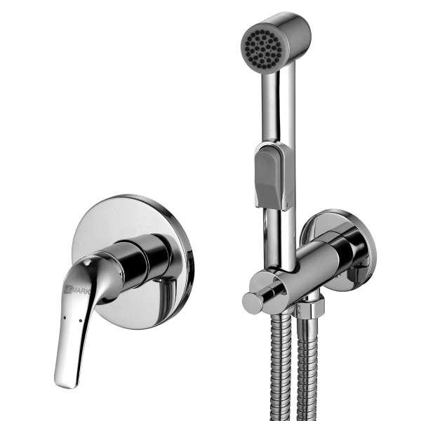 Смеситель LEMARK plus ADVANCE встраиваемый с гигиеническим душем, хром