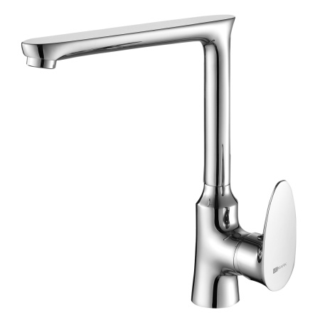Смеситель LEMARK NERO для кухни с высоким поворотным изливом, хром