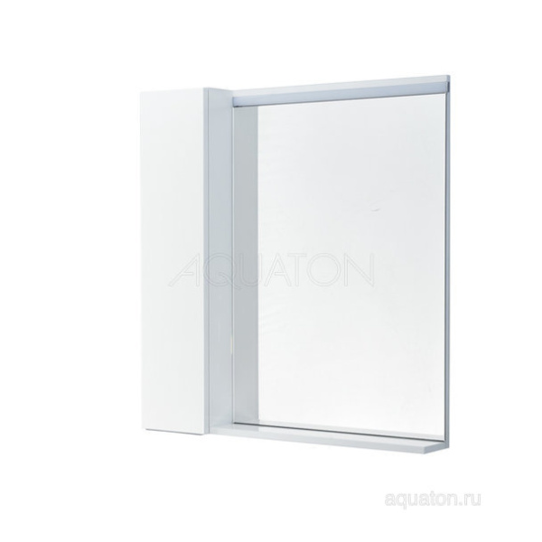 Зеркальный шкаф Aquaton Рене 80 белый, грецкий орех