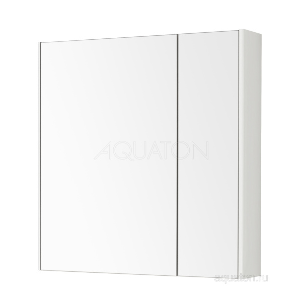 Зеркальный шкаф Aquaton Беверли 80 белый, 15х80х81 см