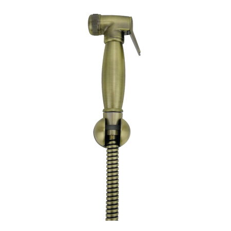 Комплект для биде (гигиенический душ, настенный держатель, шланг) бронза, блистер LEMARK