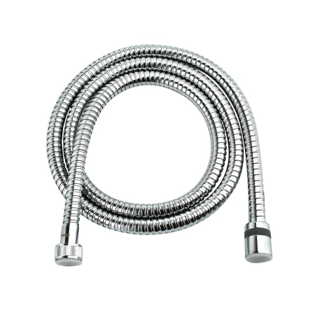 Шланг душевой двухзагибный 1,5 м, сталь хромированная, пакет с подвесом LEMARK