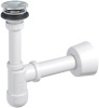 Сифон для умывальника, клик-клак, пластик хром, сливная трубка d 40 PREV-002-A-0304